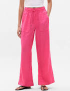 pants Athleta Women's Retreat Linen High Rise Wide Leg Pants Athleta $66.5