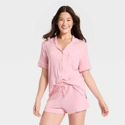 matching set Auden Women's Cloud Knit Pajama Set Target $25