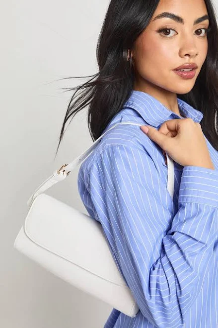 bag Boohoo Women's Structured Fold Over Baguette Shoulder Bag boohoo USA $20