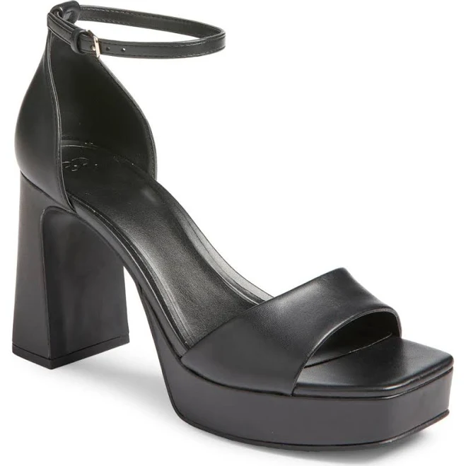 shoes BP. Helix Platform Ankle Strap Sandal in Black at Nordstrom, Size 6 Nordstrom $59.95