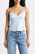 top BP. Lace Trim Camisole in Blue Skyride at Nordstrom, Size Large Nordstrom $19.25