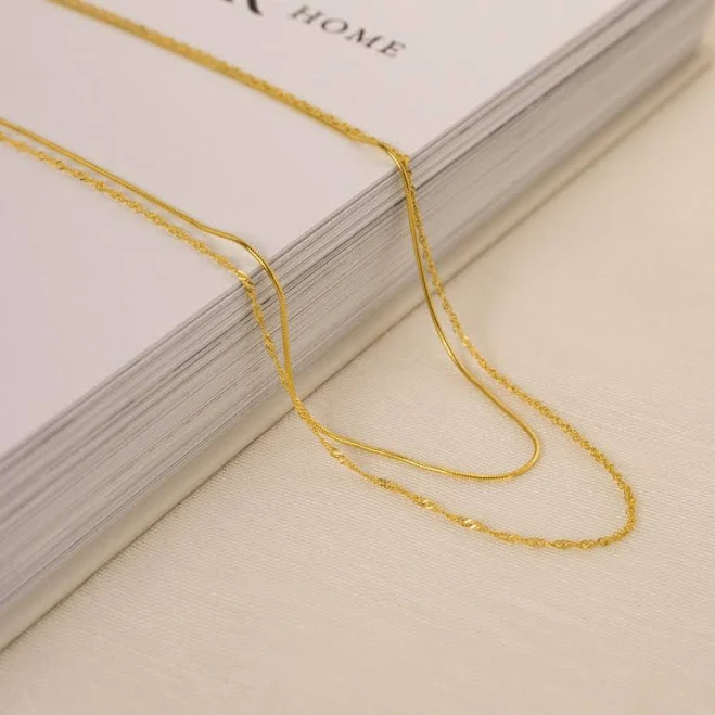 accessory Caitlyn Minimalist Monet Duo Chain Caitlyn Minimalist $36