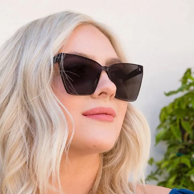 accessory Cat Eye Sunglasses - Black Frame - Grey Lens - Goldie By DIFF Eyewear DIFF Eyewear $118