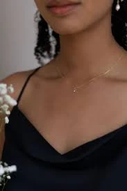 accessory Delicate necklace with small cubic zirconia pendant • CHLOÈ necklace • 14k gold filled • thin chain • gemstone pendant • charm • gift Etsy $55.17