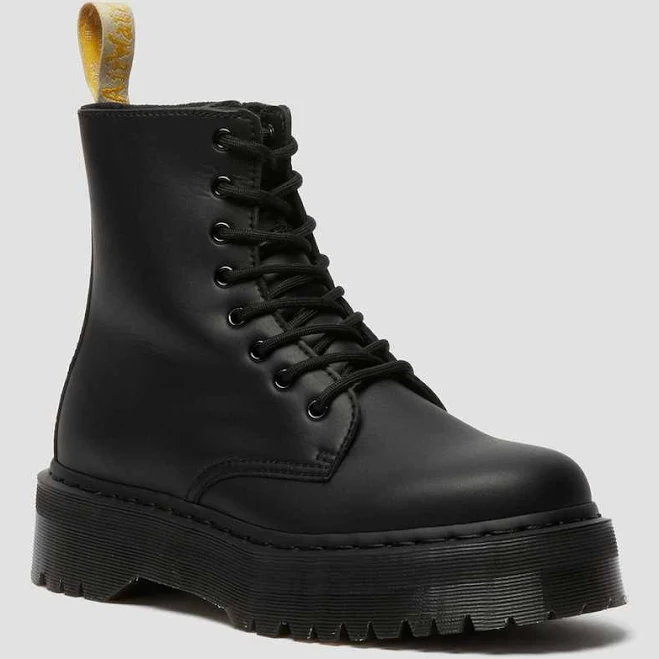 shoes Dr. Martens, Vegan Jadon Ii Mono Platform Boots in Black, Size M 12 - School Shoes Dr. Martens US $210