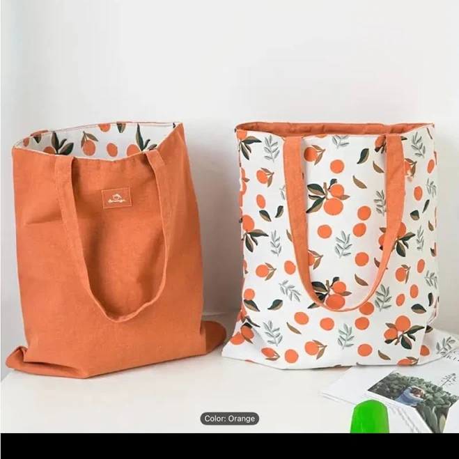 bag Eco-Friendly Double-Sided Canvas Tote Bag Poshmark $12