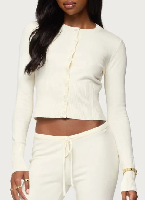 cardigan Edikted Women's Montanna Rib Knit Cardigan Nordstrom $52.8