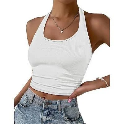 top Ekouaer Women's Halter Top Backless Camisole Target $15.99