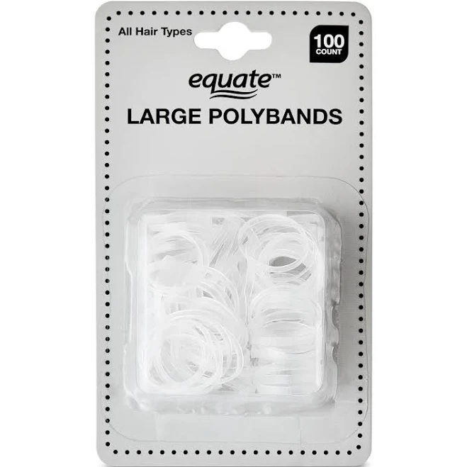 tool Equate Polyband Hair Ties, 100 Count Walmart $0.96