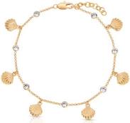 accessory Ettika 18k Gold Plated Scallop Shell Anklet Nordstrom $55