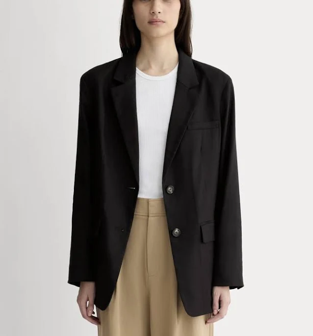blazer Everlane Oversized Stretch Linen Blazer Everlane $198