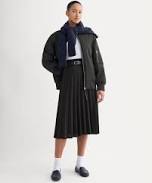 midi skirt Everlane Pleated Crepe Midi Skirt Everlane $50