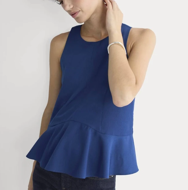 top Everlane Sleeveless Peplum Top Everlane $69