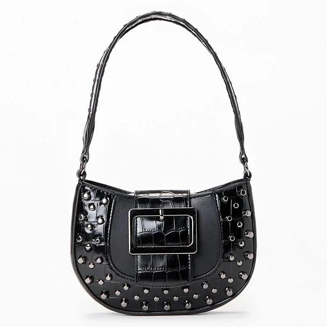 bag Faux Leather Mini Studded Buckle Shoulder Bag PacSun $25.19