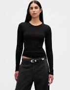 top Gap Women's Modern Compact Rib Crop T-Shirt Gap $15