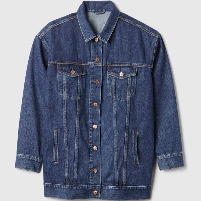 denim jacket Gap Women's Oversized Icon Denim Jacket Gap $74.99