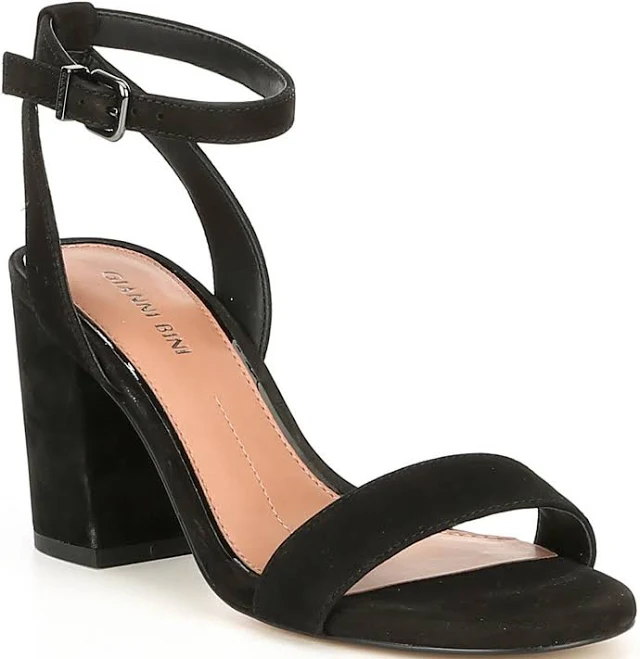 shoes Gianni Bini Arleena Suede Block Heel Sandals Dillard's $53.59