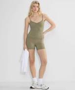 biker shorts Golden Women's Butter Cheeky Hi-Rise 5" Shorts Aritzia $48