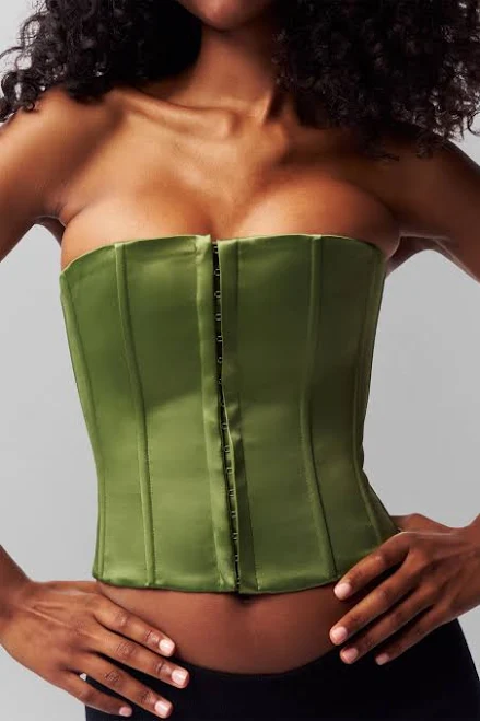 top Guizio Satin Corset Guizio $128