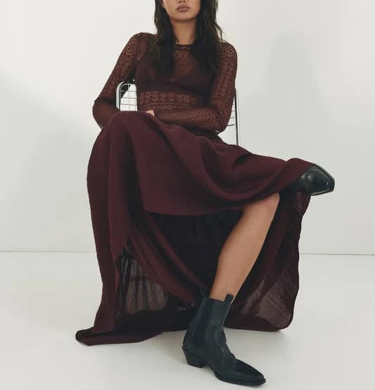 skirt H&M Ladies Crêpe A-Line Skirt H&M $39.99