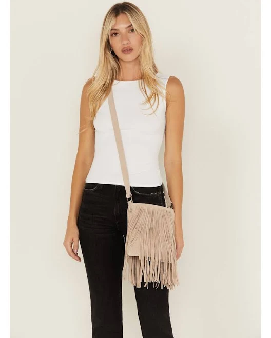 bag Idyllwind Women's Camarillo Metallic Fringe Suede Crossbody Bag Boot Barn $51.97