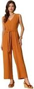 jumpsuit Inspire Chic Women's V Neck Tie Front Wide Leg Jumpsuit Target $36.99