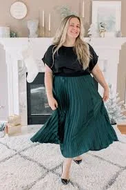 skirt Ivy Pleated Satin Skirt Love, Odette $74