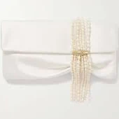 bag Jimmy Choo Zandra Satin Clutch Bag with Pearl Bracelet net-a-porter.com $1489