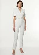 jumpsuit Karen Millen Women's Petite Structured Crepe Belted Jumpsuit Karen Millen USA $339.15