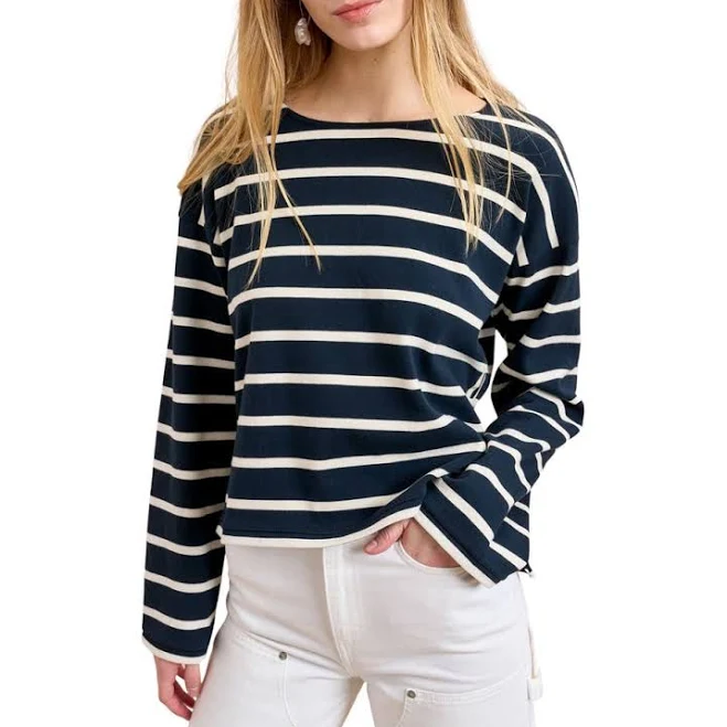 top La Ligne Women's Long Sleeve Breton Tee Nordstrom $135