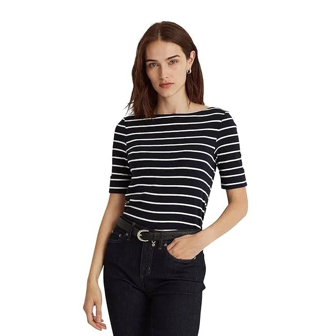 top Lauren Women's Ralph Lauren Striped Boatneck Top Zappos.com $53.55