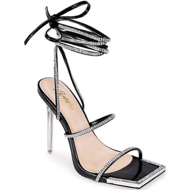 shoes Liliana Women's Avia-1 Lace-Up High Heels Shoe Time $36.99