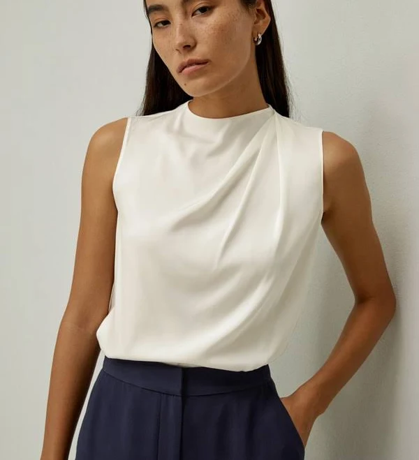 top Lilysilk Women's Sleeveless Minimalist Silk Tank Top LilySilk $139