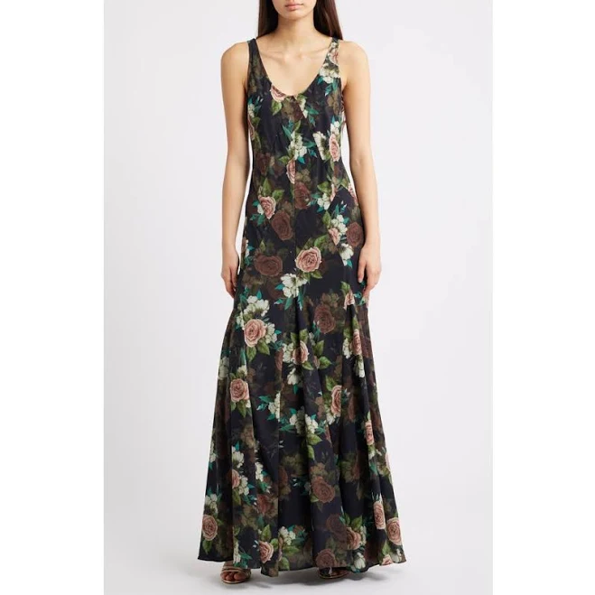 dress Lulus Helena Floral Maxi Cocktail Slipdress Nordstrom $69
