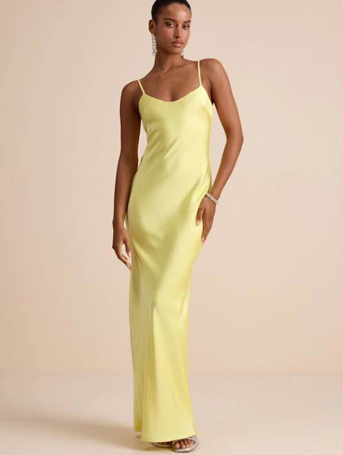 dress Lulus Satin Slip Maxi Dress Lulus $53