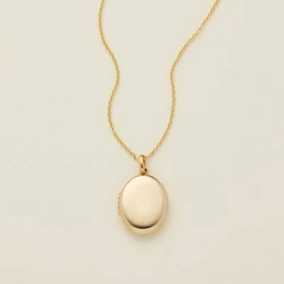 accessory Made By Mary Women's Mini Oval Locket Necklace Target $160