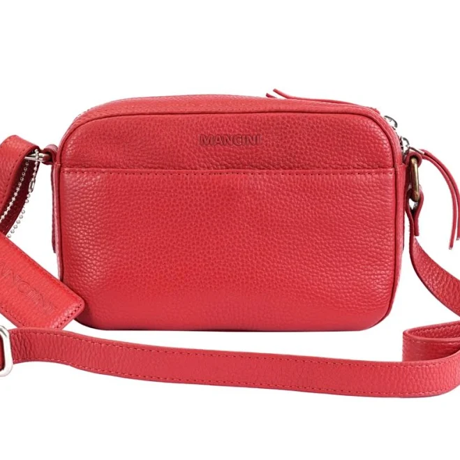 bag Mancini Pebbled Clara Leather Crossbody Bag Macy's $130