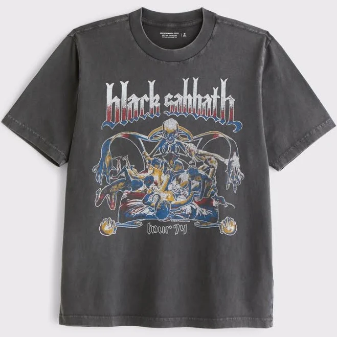 top Men's Abercrombie & Fitch Vintage-Inspired Graphic Tee Abercrombie & Fitch $34.99