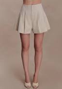 shorts Meshki Martine Pleated Linen Shorts meshki.us $95