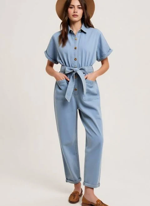 jumpsuit Modenaire Women's Denim Jumpsuit Nordstrom $105