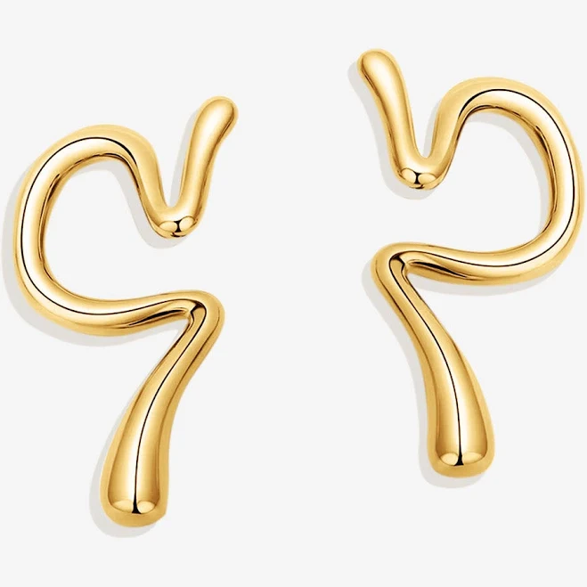 accessory Modern Wavy Sculptural Ear Cuff RRule The Label $60
