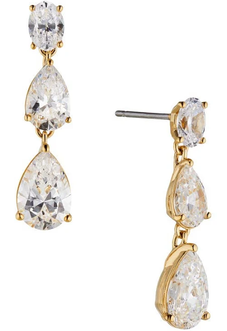 accessory NADRI Chiara Cubic Zirconia Linear Drop Earrings Nordstrom $65
