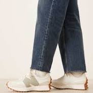 shoes New Balance 327 sneakers in white and beige with light green detail ASOS $73.49