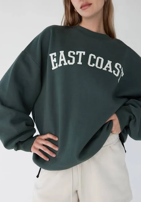 top Oversized Graphic Sweatshirt Oak + Fort Oak and Fort US $48