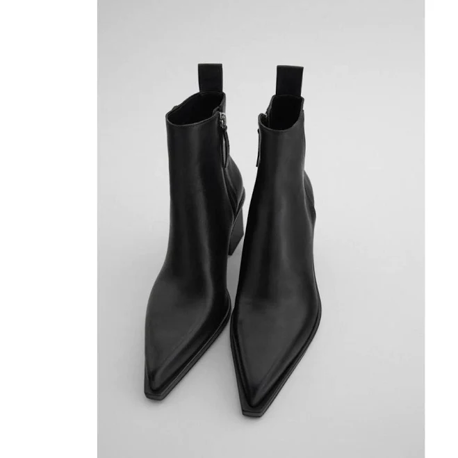 shoes Pointed Toe Western Boots with Side Zipper Etsy - Seller $166.22