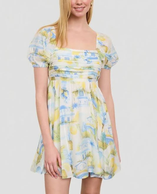 mini dress Puff Sleeve Mini Dress Milk Money $78