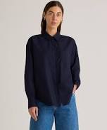 top Quince Women's Organic Cotton Poplin Boyfriend Shirt Quince $39.9