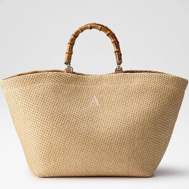 bag Raffia Bamboo Waterproof Tote Mark and Graham $149