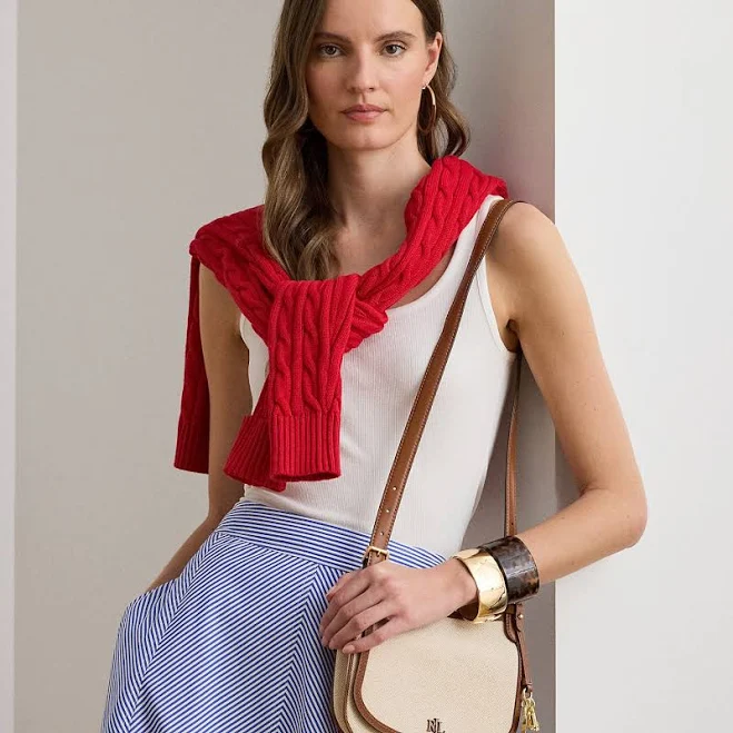 bag Ralph Lauren Women's Marcy Medium Canvas Crossbody Bag Ralph Lauren $275