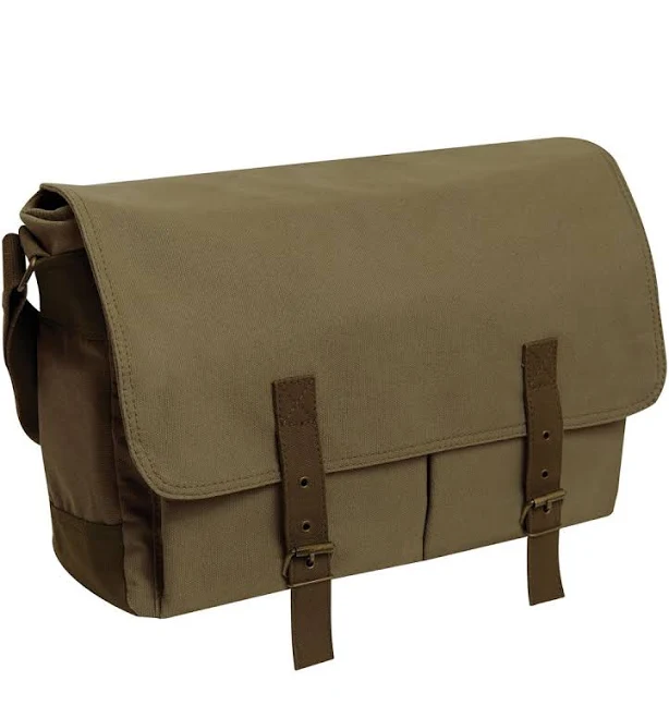 bag Rothco Deluxe Vintage Canvas Messenger Bag Army Navy Outdoors $36.99